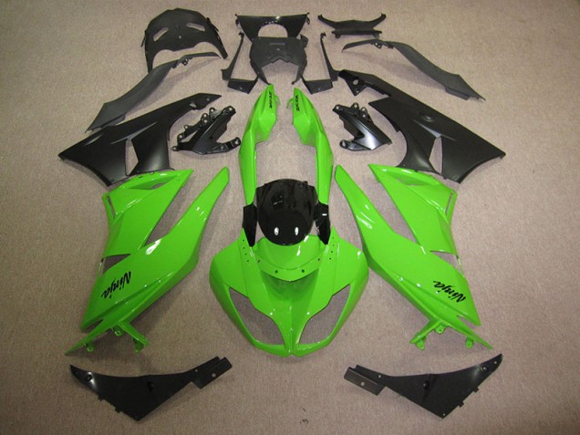 Noir Vert Carénages Kawasaki ZX6R 09-12
