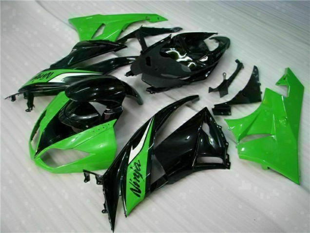 Noir Vert Carrosserie Kawasaki ZX6R 09-12 Noir Vert Carrosserie Kawasaki ZX6R 09-12