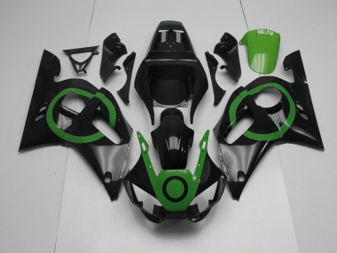 Noir Vert Cercle Carénage Yamaha R6 98-02