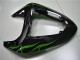 Noir Vert Flamme Carénage Kawasaki ZX10R 06-07 Noir Vert Flamme Carénage Kawasaki ZX10R 06-07