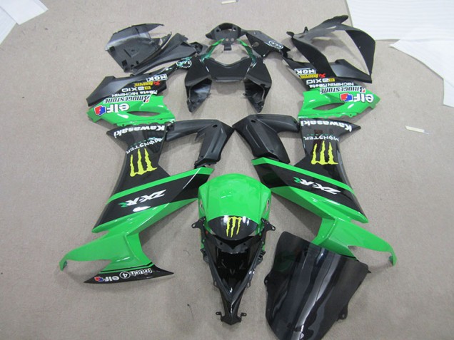 Noir Vert Monster Carénage Kawasaki ZX10R 08-10 Noir Vert Monster Carénage Kawasaki ZX10R 08-10