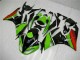 Noir Vert Rouge Carénage Kawasaki ZX6R 09-12 Noir Vert Rouge Carénage Kawasaki ZX6R 09-12
