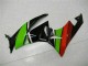 Noir Vert Rouge Carénage Kawasaki ZX6R 09-12 Noir Vert Rouge Carénage Kawasaki ZX6R 09-12