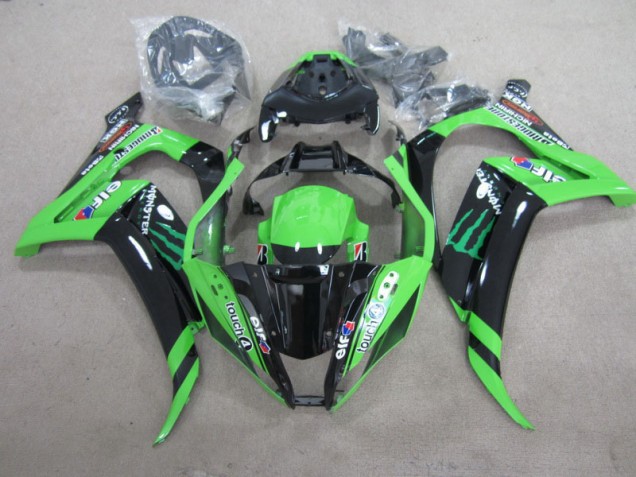 Noir Vert Touch4 Monster Carénage Kawasaki ZX10R 11-15 Noir Vert Touch4 Monster Carénage Kawasaki ZX10R 11-15