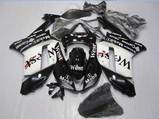 Noir West Mobil Carénage Kawasaki ZX6R 07-08 Noir West Mobil Carénage Kawasaki ZX6R 07-08