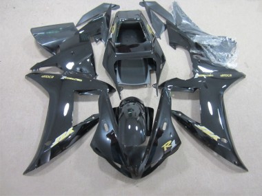 Noir avec Or Décalque Carénage Yamaha R1 02-03