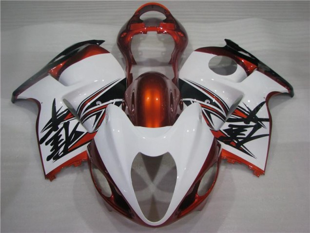 Orange Blanc Noir Carénage Suzuki GSXR 1300 Hayabusa 96-07 Orange Blanc Noir Carénage Suzuki GSXR 1300 Hayabusa 96-07