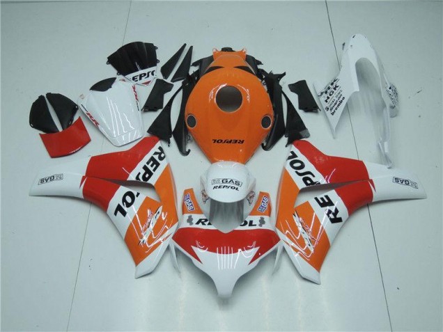 Orange Blanc Rouge Repsol Carénage Honda CBR 1000 RR 08-11 Orange Blanc Rouge Repsol Carénage Honda CBR 1000 RR 08-11