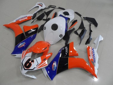 Orange Blanc TT Legend Carénage Honda CBR 1000 RR 12-16