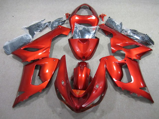 Orange Carénages Kawasaki ZX6R 05-06 Orange Carénages Kawasaki ZX6R 05-06