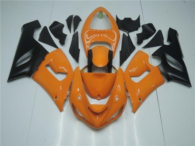 Orange Noir Carénage Kawasaki ZX6R 05-06 Orange Noir Carénage Kawasaki ZX6R 05-06