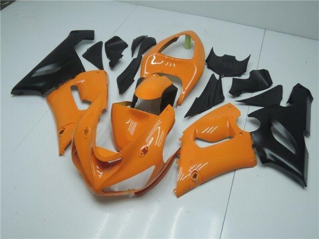 Orange Noir Carénage Kawasaki ZX6R 05-06 Orange Noir Carénage Kawasaki ZX6R 05-06