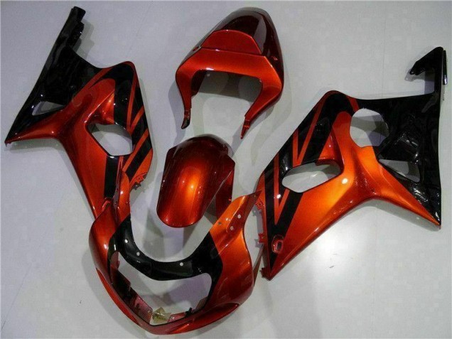 Orange Noir Carénage Suzuki GSXR 1000 K1 00-02 Orange Noir Carénage Suzuki GSXR 1000 K1 00-02