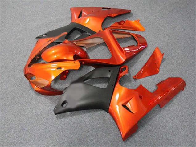Orange Noir Carénage Yamaha R1 00-01 Orange Noir Carénage Yamaha R1 00-01