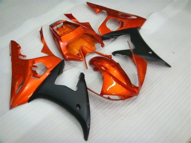 Orange Noir Carénage Yamaha R6 03-05 Orange Noir Carénage Yamaha R6 03-05