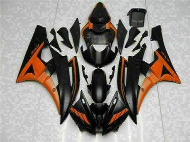 Orange Noir Carénage Yamaha R6 06-07