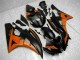 Orange Noir Carénage Yamaha R6 06-07 Orange Noir Carénage Yamaha R6 06-07