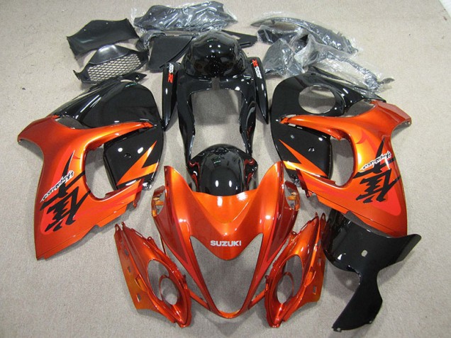 Orange Noir Carénages Suzuki GSXR 1300 Hayabusa 08-19 Orange Noir Carénages Suzuki GSXR 1300 Hayabusa 08-19