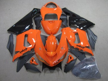 Orange Noir Ninja Carénages Kawasaki ZX6R 05-06