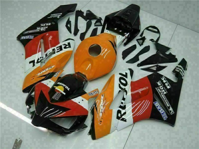 Orange Noir Repsol Carénage Honda CBR 1000 RR 04-05 Orange Noir Repsol Carénage Honda CBR 1000 RR 04-05