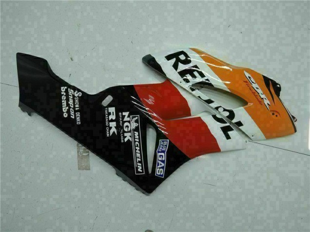 Orange Noir Repsol Carénage Honda CBR 1000 RR 04-05 Orange Noir Repsol Carénage Honda CBR 1000 RR 04-05