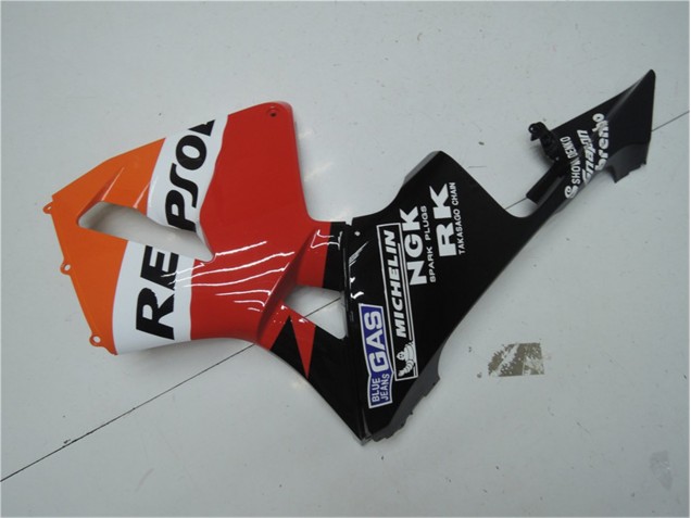 Orange Rouge Noir Repsol Carénage Honda CBR 600 RR 03-04 Orange Rouge Noir Repsol Carénage Honda CBR 600 RR 03-04