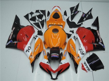 Orange Rouge Noir Repsol Carénage Honda CBR 600 RR 09-12