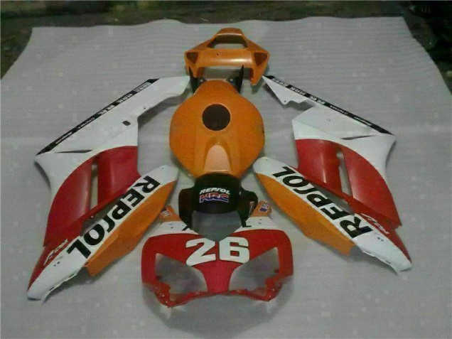 Orange Rouge Repsol 26 Carénage Honda CBR 1000 RR 04-05 Orange Rouge Repsol 26 Carénage Honda CBR 1000 RR 04-05