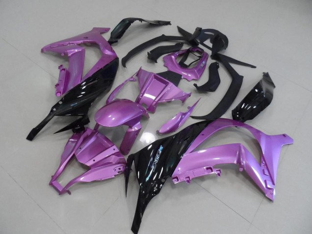 Rose et Noir Carénage Kawasaki ZX10R 11-15 Rose et Noir Carénage Kawasaki ZX10R 11-15