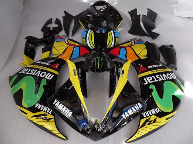 Rossi Movistar Carénage Yamaha R1 09-11 Rossi Movistar Carénage Yamaha R1 09-11