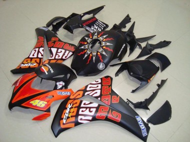 Rossi Noir Mat Carénage Honda CBR 1000 RR 08-11