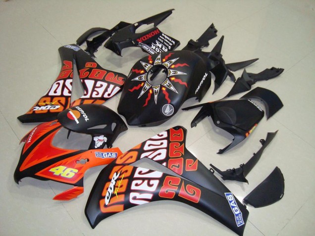 Rossi Noir Mat Carénage Honda CBR 1000 RR 08-11
