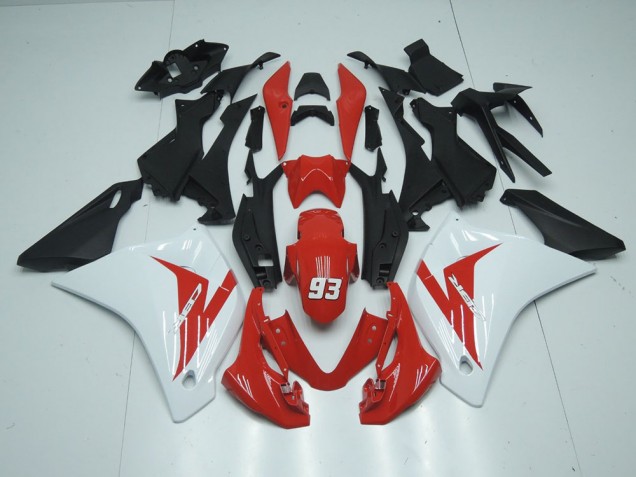 Rouge Blanc 93 Carénage Honda CBR 125 R 11-13 Rouge Blanc 93 Carénage Honda CBR 125 R 11-13