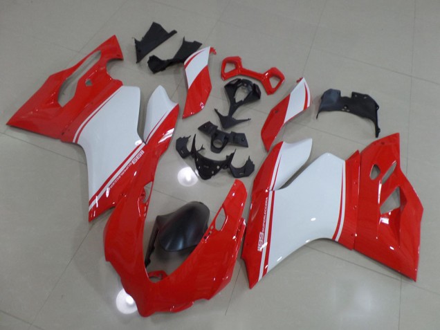 Rouge Blanc Carénage Ducati 1199 11-14 Rouge Blanc Carénage Ducati 1199 11-14