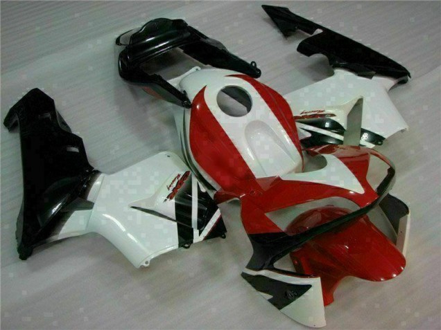 Rouge Blanc Carénage Honda CBR 600 RR 03-04 Rouge Blanc Carénage Honda CBR 600 RR 03-04