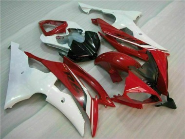 Rouge Blanc Carénage Yamaha R6 08-16