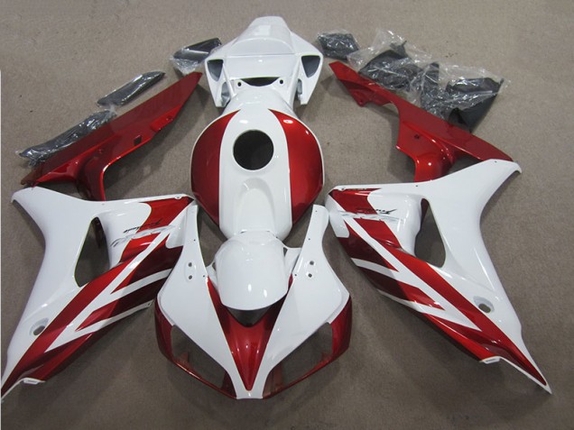 Rouge Blanc Carénages Honda CBR 1000 RR 06-07 Rouge Blanc Carénages Honda CBR 1000 RR 06-07