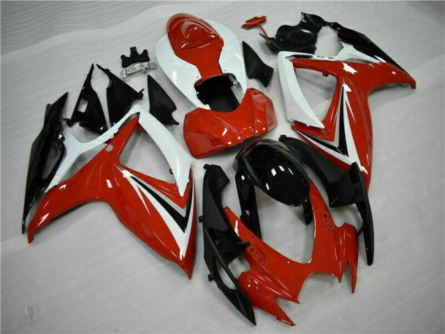 Rouge Blanc Carénages Suzuki GSXR 600 / 750 K6 06-07 Rouge Blanc Carénages Suzuki GSXR 600 / 750 K6 06-07