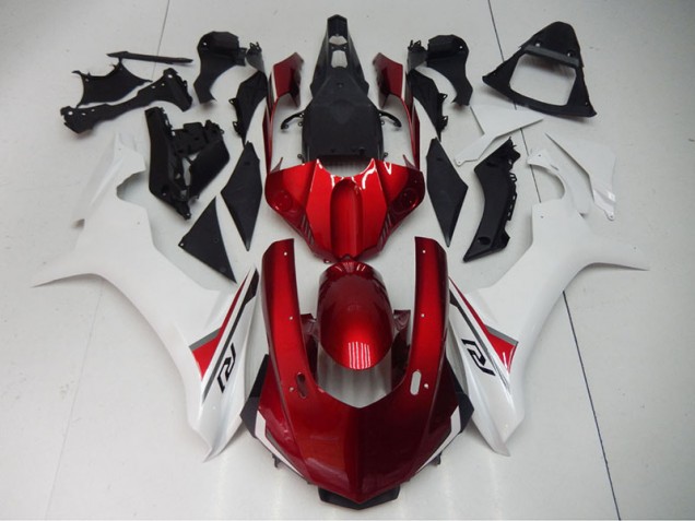 Rouge Blanc Carénages Yamaha R1 15-19 Rouge Blanc Carénages Yamaha R1 15-19