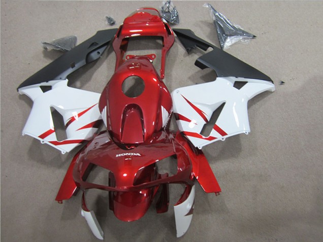 Rouge Blanc Carrosserie Honda CBR 600 RR 05-06 Rouge Blanc Carrosserie Honda CBR 600 RR 05-06