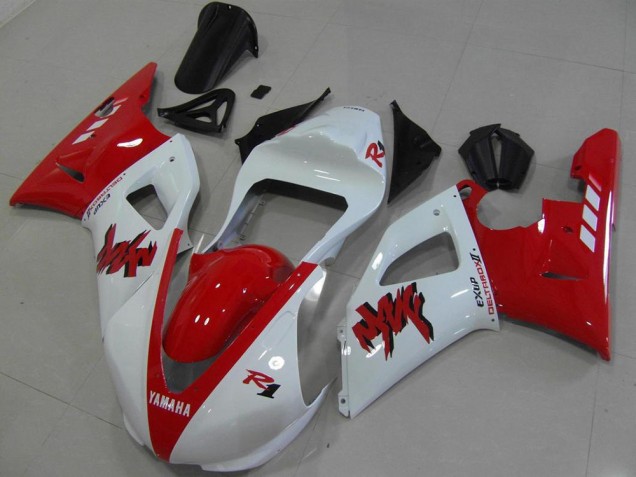 Rouge Blanc Courses Carénage Yamaha R1 00-01 Rouge Blanc Courses Carénage Yamaha R1 00-01