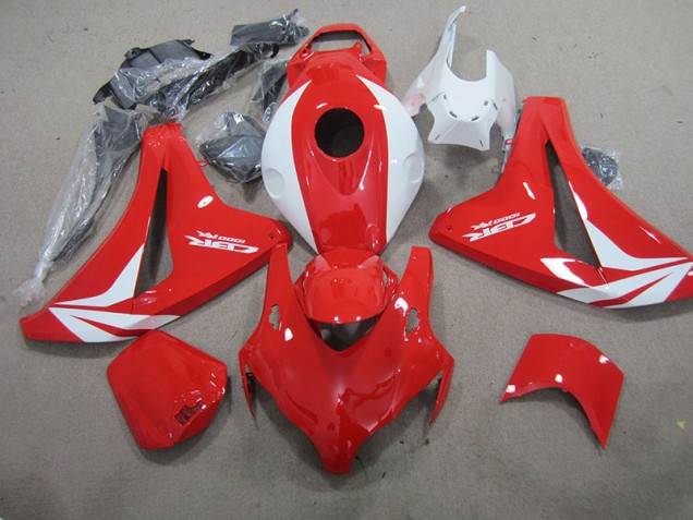 Rouge Blanc Fireblade Carénage Honda CBR 1000 RR 08-11 Rouge Blanc Fireblade Carénage Honda CBR 1000 RR 08-11