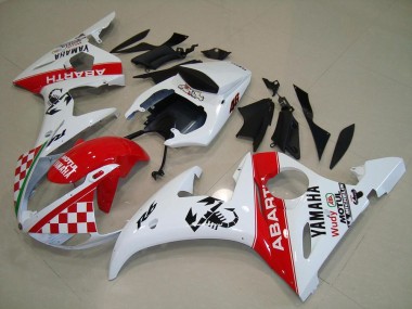 Rouge Blanc Kit Carénages Complet Yamaha R6 03-05