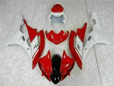 Rouge Blanc Kit Carénages Complet Yamaha R6 06-07
