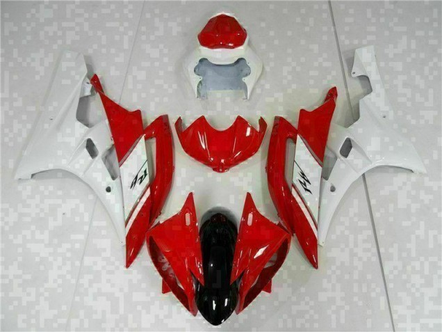 Rouge Blanc Kit Carénages Complet Yamaha R6 06-07 Rouge Blanc Kit Carénages Complet Yamaha R6 06-07
