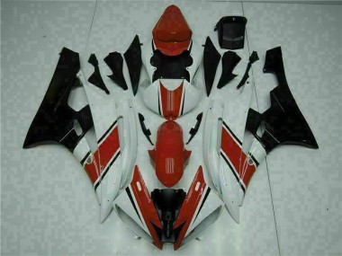 Rouge Blanc Kit Carénages Yamaha R6 06-07