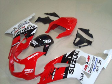 Rouge Blanc Motul Carénage Suzuki GSXR 750 K1 K2 K3 01-03