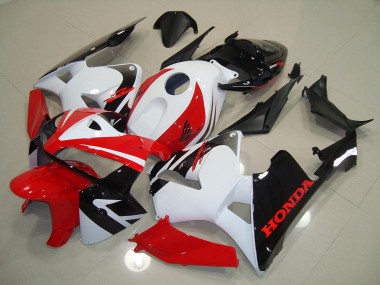 Rouge Blanc Noir Carénage Honda CBR 600 RR 05-06