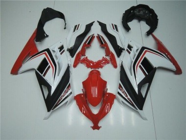 Rouge Blanc Noir Carénage Kawasaki EX300 13-16