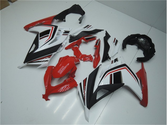 Rouge Blanc Noir Carénage Kawasaki EX300 13-16 Rouge Blanc Noir Carénage Kawasaki EX300 13-16